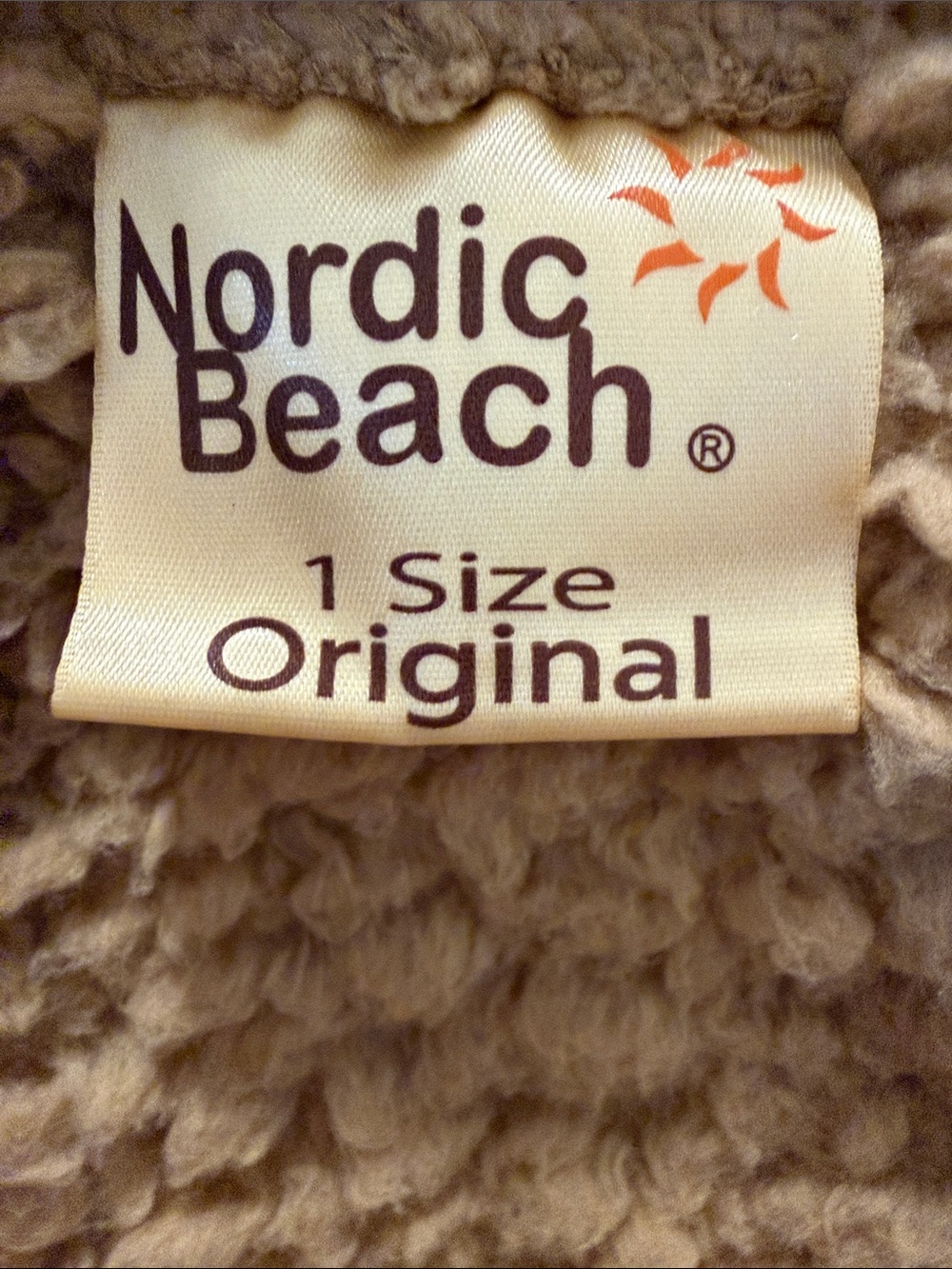NORDIC BEACH Original Sherpa Wrap Jacket Camel ONE SIZE - Picture 13 of 15